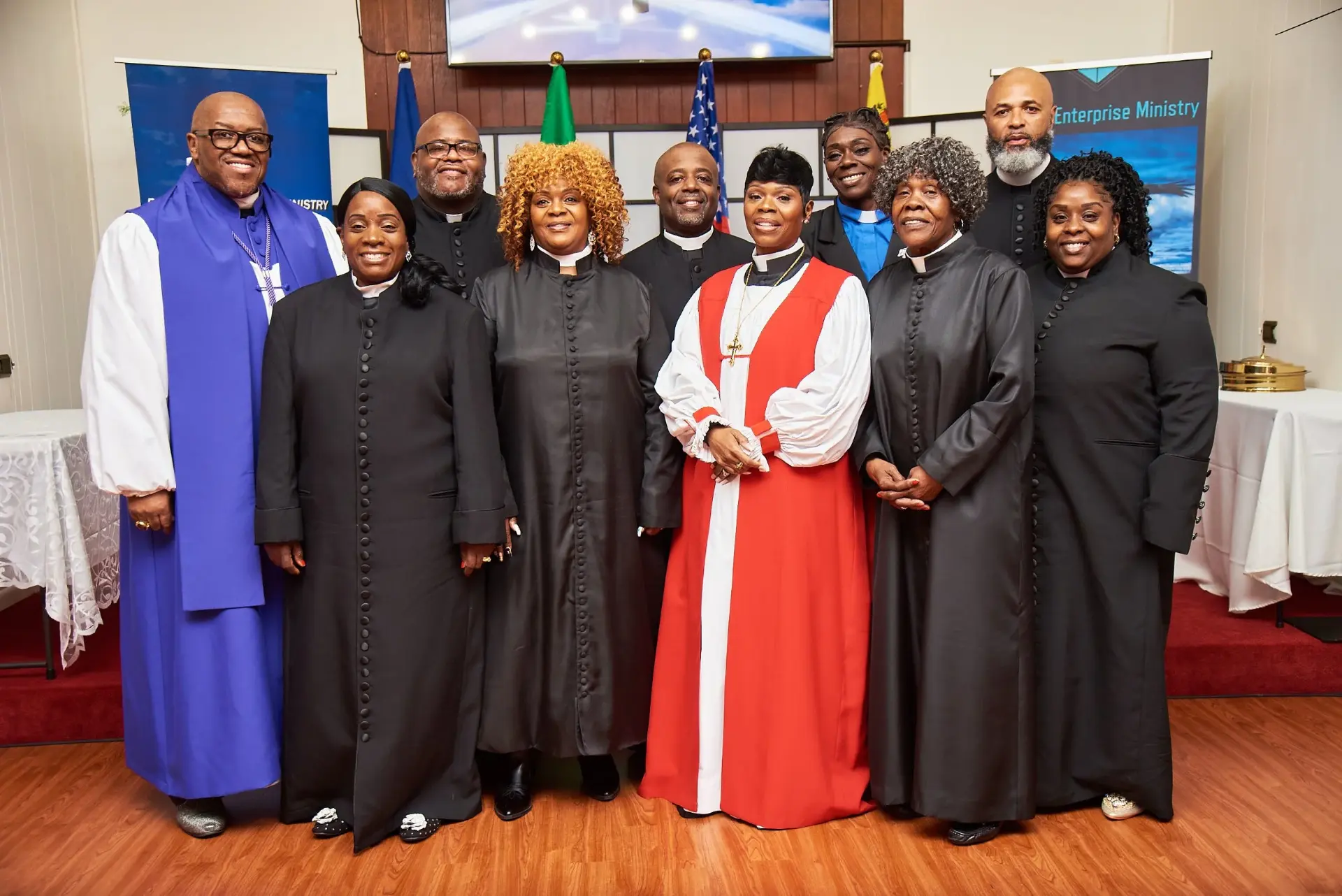 Pastors and leaders of the Apostles Circle standing together